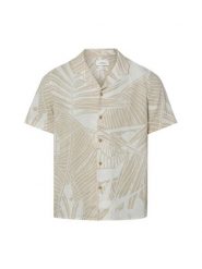 S.Oliver koszula codzienna z domieszką lnu Mężczyźni Comfort Fit Bawełna beżowy, XXL. Brązowe koszule męskie S.Oliver, m, bez wzorów, z bawełny, eleganckie, bez kołnierzyka, bez ramiączek. Za 249.95 zł.