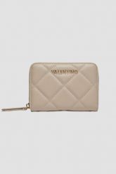 VALENTINO Beżowy średni damski portfel Ocarina Wallet. Brązowe portfele damskie Valentino by Mario Valentino, ze skóry ekologicznej. W wyprzedaży za 194.99 zł.