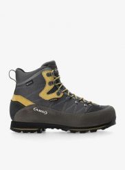 Buty trekkingowe męskie AKU Trekker Lite III Wide GTX. Szare trekkingi męskie Aku, z gore-texu, bez zapięcia. Za 983.39 zł.
