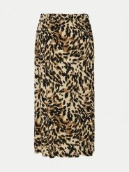 YAS Spódnica midi Savanna 26028279 Brązowy Regular Fit. Brązowe spódnice damskie YAS, s, bez wzorów, z wiskozy, midi. Za 199.99 zł.