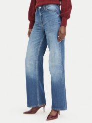 Guess Jeansy W6YA1A D1339 Niebieski Wide Leg. Niebieskie jeansy damskie Guess, z aplikacjami, z jeansu. Za 434.99 zł.