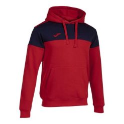 Bluza z kapturem Joma Crew V. Czerwone bluzy sportowe męskie Joma, bez wzorów, z polaru, z kapturem, do piłki nożnej. W wyprzedaży za 204.70 zł.