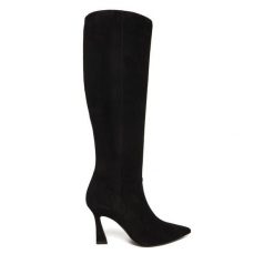 Kozaki Stuart Weitzman. Czarne kozaki damskie Stuart Weitzman, bez wzorów, bez obcasa, na szpilce, bez zapięcia. Za 3,669.00 zł.