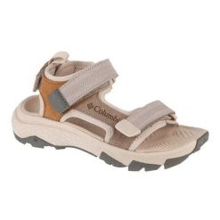 Damskie Skórzane Sandały Peakfreak Rush. Brązowe sandały damskie Columbia, bez wzorów, z materiału, z otwartym noskiem, bez obcasa, bez zapięcia. Za 463.99 zł.