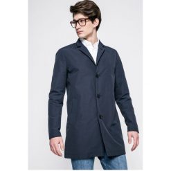 Selected - Płaszcz Steffen. Niebieskie płaszcze męskie Selected, m, bez wzorów, z bawełny, bez kołnierzyka, bez kaptura. W wyprzedaży za 159.90 zł.