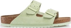 Birkenstock Klapki Birkenstock Arizona LEVE. Klapki damskie Birkenstock, bez wzorów, sportowe, bez obcasa, bez zapięcia. Za 539.00 zł.