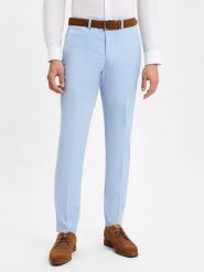 Finshley & Harding spodnie garniturowe - Kalifornia Mężczyźni Slim Fit niebieski, 48. Niebieskie garnitury męskie Finshley & Harding, m, bez wzorów, z syntetyku. Za 299.95 zł.