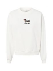 ONLY Bluza Kobiety Bawełna biały, L. Białe bluzy damskie ONLY, l, bez wzorów, z bawełny, bez ramiączek, bez kaptura. Za 199.95 zł.