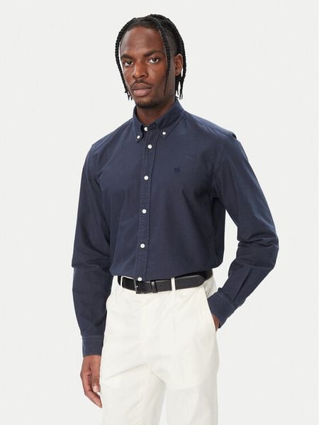BOSS Koszula 50567015 Niebieski Regular Fit. Niebieskie koszule męskie Boss, m, bez wzorów, z bawełny, bez kołnierzyka, bez ramiączek. Za 466.99 zł.