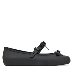 Baleriny Melissa. Czarne balerinki damskie Melissa, bez wzorów, bez obcasa, bez zapięcia. Za 219.99 zł.