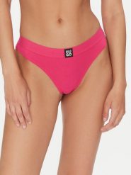 HUGO Stringi Thong Rib 50496809 Różowy. Czerwone majtki damskie Hugo. Za 59.99 zł.