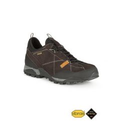Buty trekkingowe AKU Nativa GTX z VIBRAM I GORE-TEX. Brązowe buty zimowe męskie Aku, bez wzorów, z gore-texu, bez obcasa, bez zapięcia. W wyprzedaży za 749.00 zł.