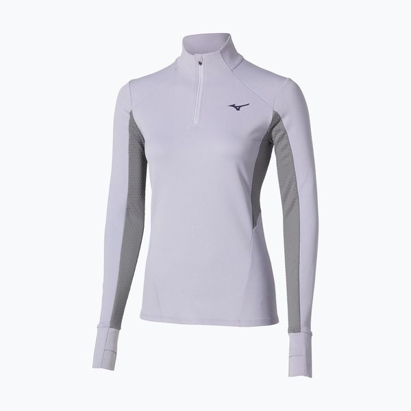 Bluza do biegania damska Mizuno Active Warm Half Zip. Niebieskie bluzy damskie Mizuno, xl, bez wzorów, z elastanu, bez ramiączek, bez kaptura. Za 169.99 zł.