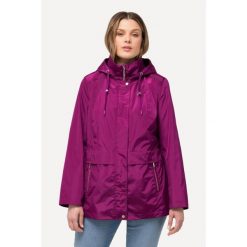 Damskie Kurtka przeciwwiatrowa HYPRAR hydrofobowa kaptur. Czerwone kurtki sportowe damskie Ulla Popken, plus size, bez wzorów, z materiału, bez ramiączek, bez kaptura, trekkingowe. W wyprzedaży za 383.99 zł.
