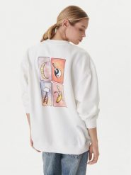 RVCA Bluza Spanky Loteria 23B463501 Biały Oversize. Białe bluzy damskie RVCA, l, bez wzorów, z bawełny, bez ramiączek, bez kaptura. Za 349.99 zł.