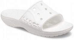 Klapki Dla Dorosłych Crocs Baya II Slide. Czarne klapki męskie Crocs, bez wzorów, z materiału, bez zapięcia. Za 99.99 zł.