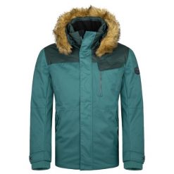 Męska kurtka zimowa Kilpi ALPHA-M. Zielone kurtki męskie Kilpi, na zimę, m, z aplikacjami, z bawełny, eleganckie, bez kaptura. Za 386.00 zł.