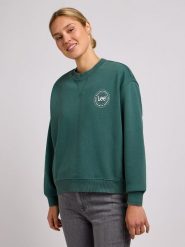 LEE DAMSKA BLUZA LEE ESSENTIAL GRAPHIC SWS EVERGREEN 112350243. Bluzy damskie Lee, s, bez wzorów, bez ramiączek, bez kaptura. Za 189.99 zł.