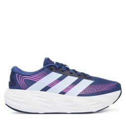 Buty do biegania adidas. Niebieskie obuwie sportowe damskie Adidas, bez wzorów, bez zapięcia, do biegania. Za 239.99 zł.