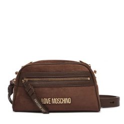 Torebka LOVE MOSCHINO. Brązowe listonoszki damskie Love Moschino, bez wzorów, bez dodatków. Za 859.99 zł.
