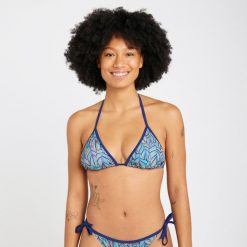 Góra kostiumu kąpielowego surfingowego damska Olaian Mae Foly. Bikini OLAIAN, m, bez wzorów, z elastanu. Za 19.99 zł.