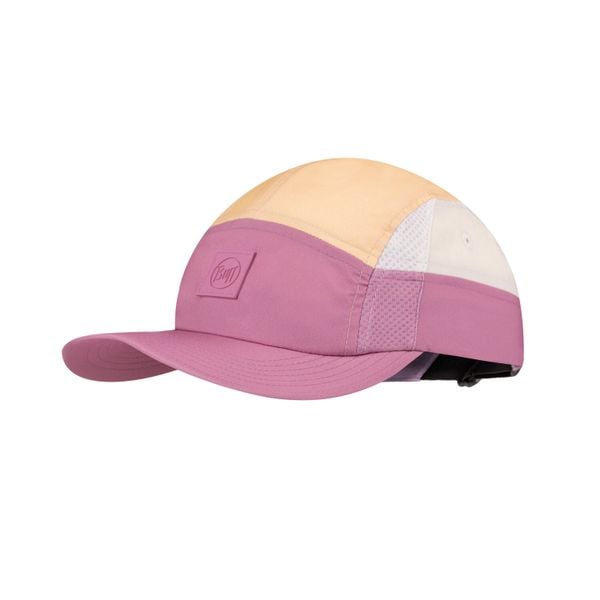 Czapka z daszkiem BUFF 5 PANEL GO CAP DOMUS AZALEA. Czerwone czapki damskie Buff, bez wzorów, z materiału, eleganckie. Za 169.90 zł.