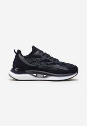 Niebieskie Sznurowane Buty Sportowe na Miękkiej Podeszwie Ozdobione Paskami Abretta. Niebieskie buty sportowe męskie Born2be, bez wzorów, bez zapięcia. Za 99.99 zł.