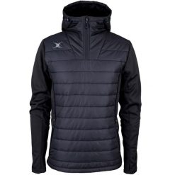 Kurtka Gilbert Pro Active Quarter Zip. Niebieskie kurtki męskie GILBERT, s, bez wzorów, z materiału, bez kaptura. Za 500.50 zł.
