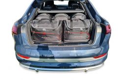 Torby Do Bagażnika Audi E-Tron Sportback Ev 2020-2022 5Szt Kjust. Czarne torby podróżne damskie KJUST, bez wzorów, z kauczuku. Za 1,526.00 zł.