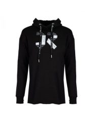 Richmond Sport Bluza "Rava" | RWA19126FE | Kobieta | Czarny. Czarne bluzy damskie John Richmond, s, z aplikacjami, z bawełny, sportowe, bez ramiączek. W wyprzedaży za 349.00 zł.