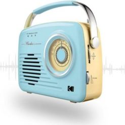 Retro Radio RR-7302 Bluetooth AUX USB AM FM Styl Vintage Przenośne Niebieskie. Niebieskie radia RetroAudio. Za 229.99 zł.