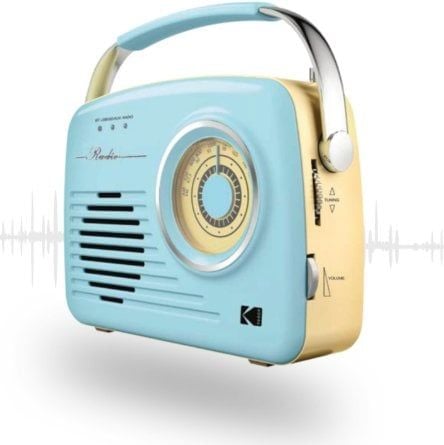 Retro Radio RR-7302 Bluetooth AUX USB AM FM Styl Vintage Przenośne Niebieskie. Niebieskie radia RetroAudio. Za 229.99 zł.
