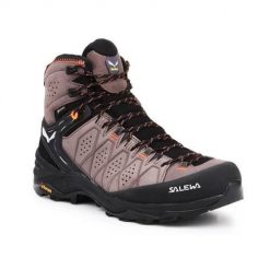 Buty trekkingowe męskie Salewa MS Alp Trainer 2 Mid Gtx. Brązowe buty zimowe męskie Salewa, na zimę, z gumy, za kostkę, bez zapięcia. Za 1,023.00 zł.