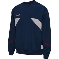 Bluza Hummel World 26. Niebieskie bluzy damskie Hummel, m, bez wzorów, z materiału, eleganckie, bez ramiączek, bez kaptura. Za 302.50 zł.