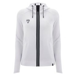 Bluza damska z kapturem Macron Kitilla 3D. Białe bluzy damskie Macron, bez wzorów, bez ramiączek, z kapturem. Za 383.50 zł.