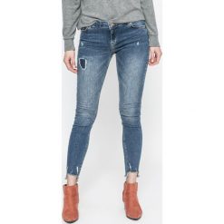 Review - Jeansy Minnie Skinny. Niebieskie jeansy damskie Review, bez wzorów, z bawełny. W wyprzedaży za 149.90 zł.