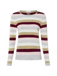 Brookshire Sweter z dzianiny Kobiety Bawełna szary|wielokolorowy, XXL. Szare swetry nierozpinane damskie brookshire, xxl, bez wzorów, z bawełny, bez kołnierzyka, bez ramiączek. Za 89.95 zł.