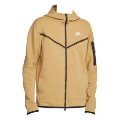 Kurtka Mężczyzna Nike Tech Fleece Full Zip beżowy. Białe kurtki sportowe męskie Nike, m, bez wzorów, z kapturem. Za 476.85 zł.
