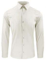 Wyszczuplona, Elegancka Koszula Męska - Victorio - Kość Słoniowa. Białe koszule męskie Victorio, m, bez wzorów, z bawełny, eleganckie, bez kołnierzyka, bez ramiączek. Za 139.00 zł.
