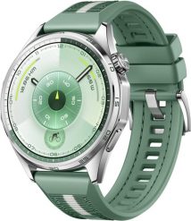 Smartwatch Huawei Watch GT6 46mm Green Zielony (55020FTV). Zielone zegarki smartwatch Huawei, bez wzorów. Za 948.99 zł.