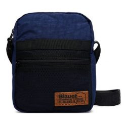 Saszetka Blauer. Niebieskie saszetki i nerki męskie Blauer, małe. Za 169.99 zł.