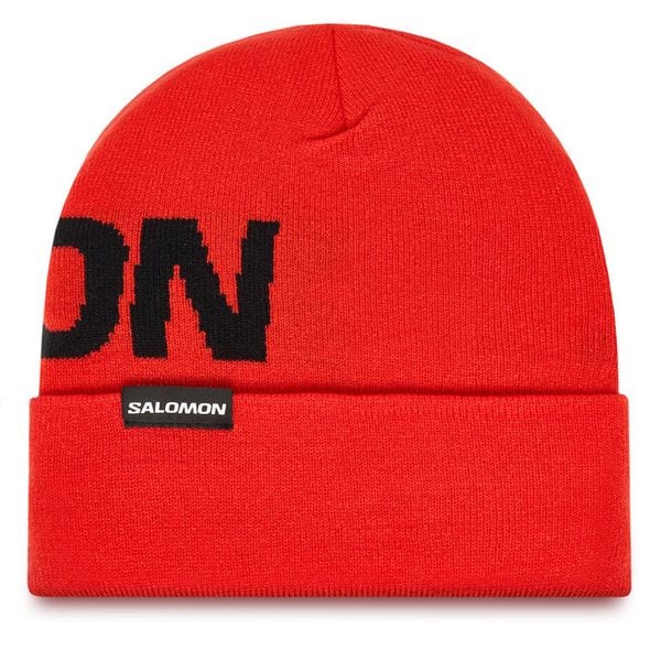 Czapka Salomon. Czerwone czapki damskie Salomon, na zimę, bez wzorów, sportowe. Za 139.99 zł.