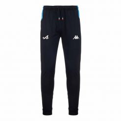 Spodnie dresowe Alpine F1 Adric 2024. Czarne spodnie sportowe męskie Kappa, m, bez wzorów, z dresówki, do biegania. W wyprzedaży za 245.60 zł.