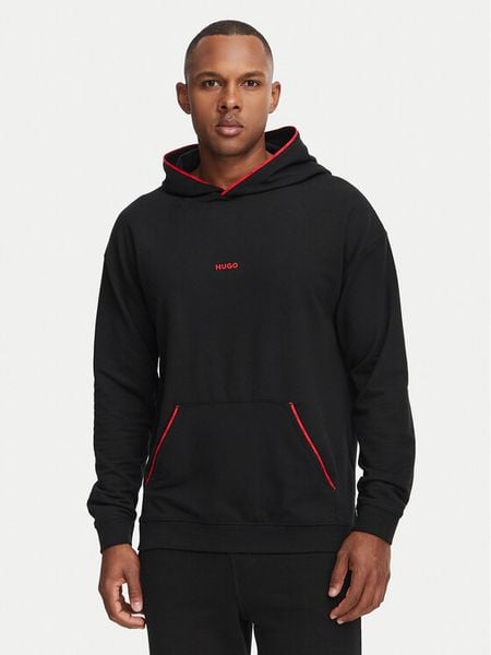 HUGO Bluza Noah 50566164 Czarny Regular Fit. Czarne bluzy męskie Hugo, m, bez wzorów, z bawełny, bez ramiączek, bez kaptura. Za 386.99 zł.