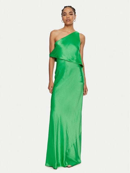 STAUD Sukienka wieczorowa Naomi R24P2193SA Zielony Regular Fit. Zielone sukienki damskie STAUD, bez wzorów, z syntetyku, wizytowe, bez kołnierzyka, bez ramiączek. Za 2,399.00 zł.