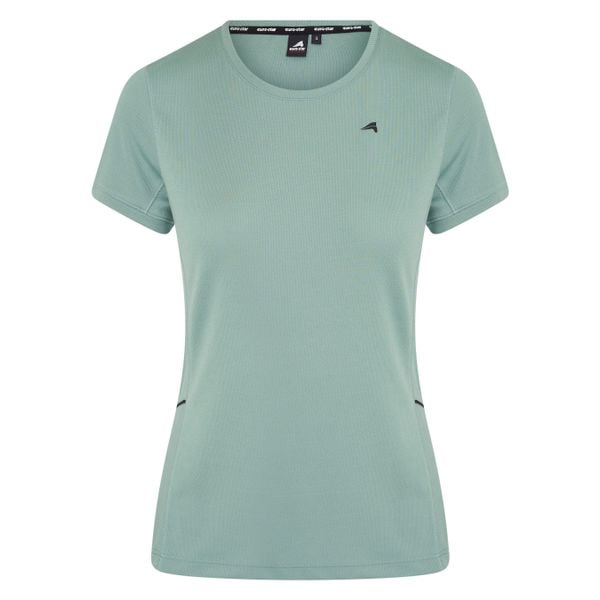 Damska koszulka do jazdy konnej Euro-Star Gaia. Zielone bluzki damskie EURO-STAR, l, bez wzorów, retro, bez kołnierzyka, bez ramiączek. Za 191.00 zł.