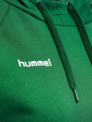 Bluza do piłki ręcznej damska Hummel hml GO z kapturem. Zielone bluzy damskie Hummel, na wiosnę, s, z aplikacjami, z bawełny, eleganckie, bez ramiączek, z kapturem. Za 185.50 zł.