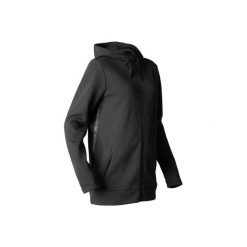 Bluza do relaksacji do jogi. Czarne bluzy damskie DOMYOS, xs, bez wzorów, z bawełny, bez ramiączek, bez kaptura. Za 129.99 zł.