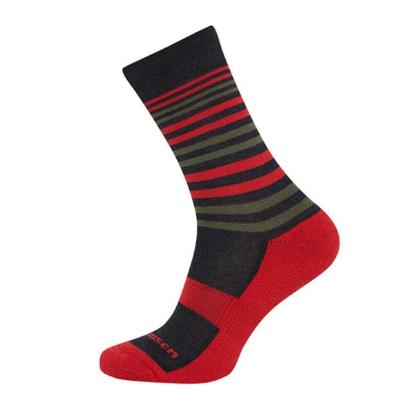 Skarpety trekkingowe Fjord Nansen Tour Merino. Czerwone skarpetki damskie FJORD NANSEN, bez wzorów. Za 59.99 zł.