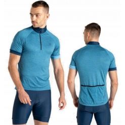 Koszulka rowerowa dla mężczyzn Dare2B DMT762. Niebieskie koszulki sportowe męskie Dare 2B, m, bez wzorów, bez ramiączek, trekkingowe. W wyprzedaży za 89.90 zł.